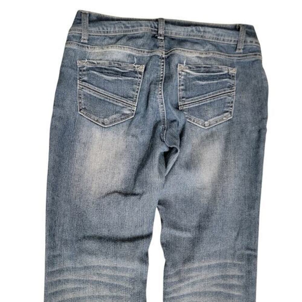 Y2K Vintage No Boundaries Beaded Boot Cut  Sz 11 Medium‎ Wash Style Jeans - Picture 9 of 13